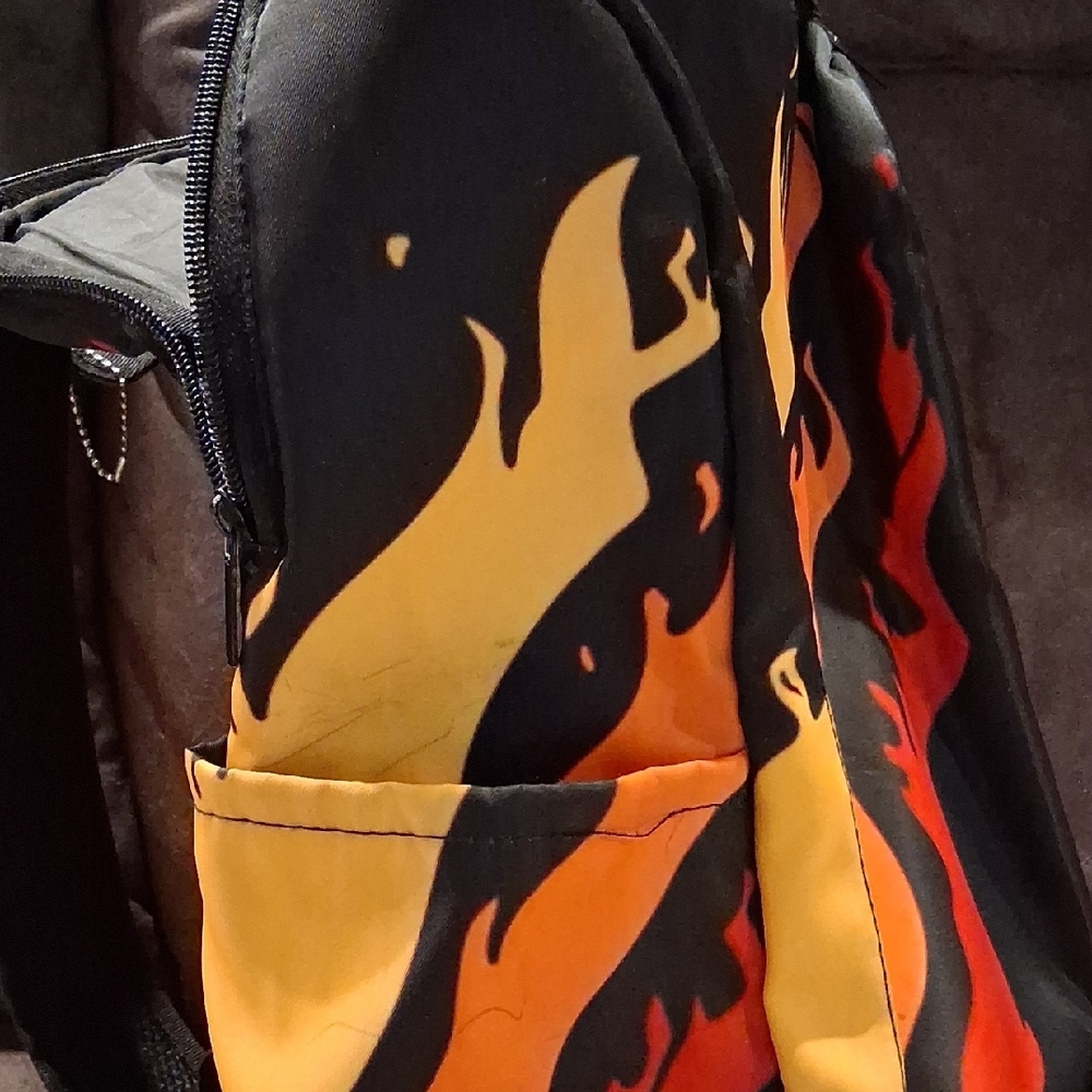Flame Pattern Backpack - image 2